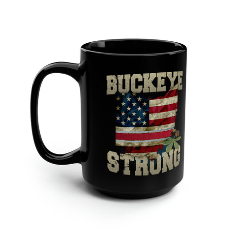 Image of Buckeye Strong Black Mug 15oz
