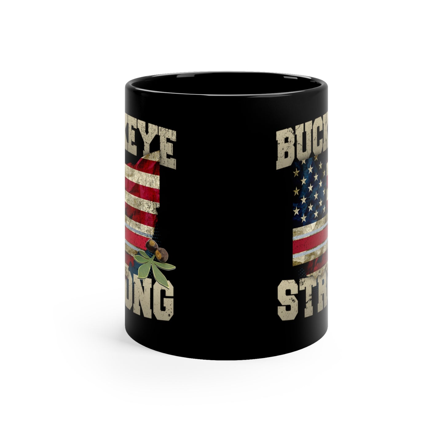 Buckeye Strong Black Coffee Mug 11oz