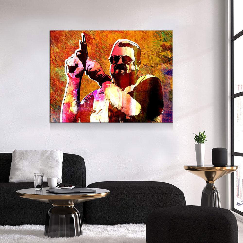 Mark It Zero, Abstract Canvas Wall Art, Walter Sobchak, The Big Lebowksi, This is not ‘Nam, this is bowling, there are rules