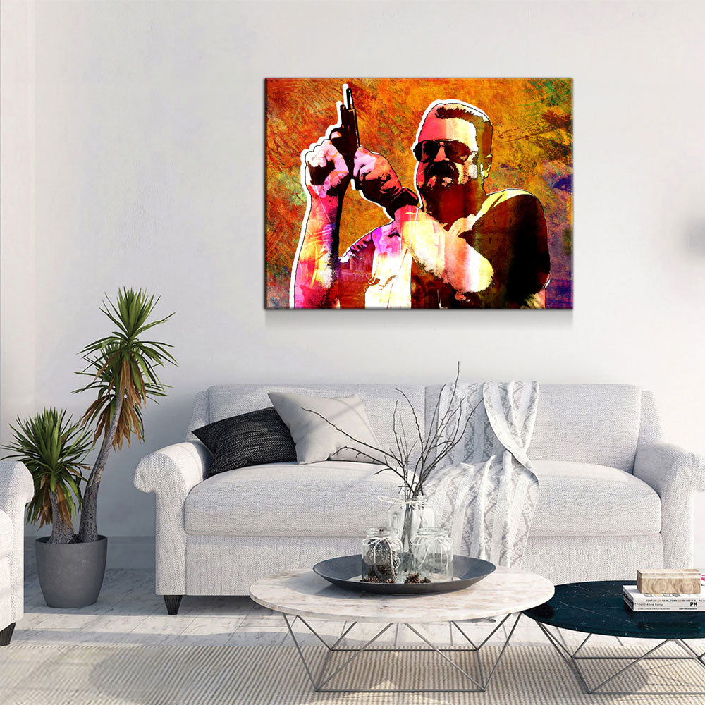 Mark It Zero, Abstract Canvas Wall Art, Walter Sobchak, The Big Lebowksi, This is not ‘Nam, this is bowling, there are rules Gallery Wrap