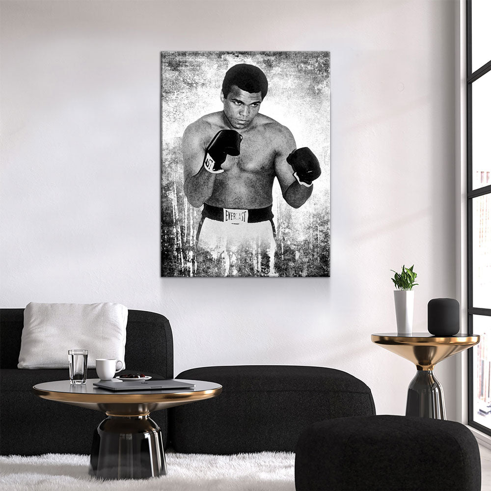 ALI The Louisville LIP Canvas Wall Art, Muhammad Ali Motivational Decor Gallery Wrap