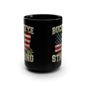 Buckeye Strong Black Mug 15oz