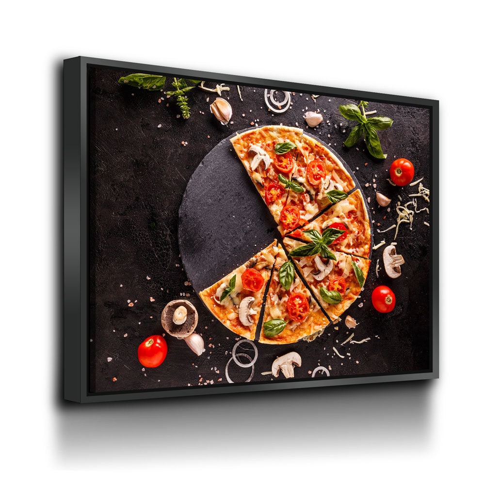 Pizza Canvas Wall Art, Pizza Place Decor, Restaurant Decor, Housewarming gift, Dining Room Art, Kitchen Art, Italian Pizza, Pizzeria Art