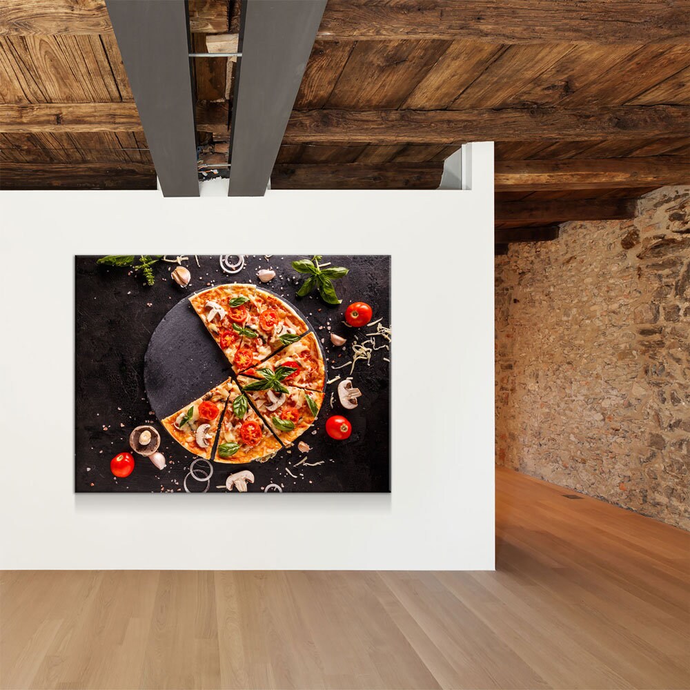 Pizza Canvas Wall Art, Pizza Place Decor, Restaurant Decor, Housewarming gift, Dining Room Art, Kitchen Art, Italian Pizza, Pizzeria Art