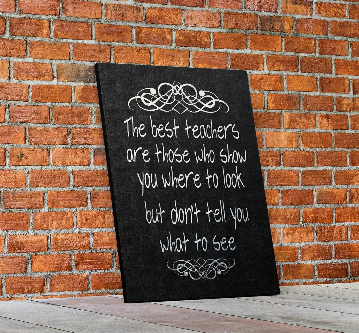 The Best Teachers Are Those Who Show You Where To Look, Canvas Wall Art, Teacher Gift, Classroom Decor, Classroom Decoration, Teacher Sign