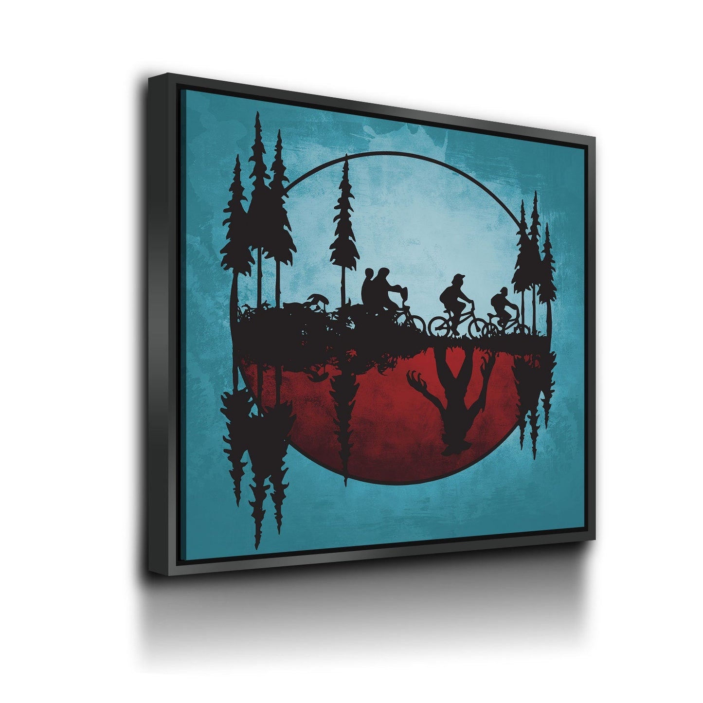 Upside Down World Canvas Wall Art