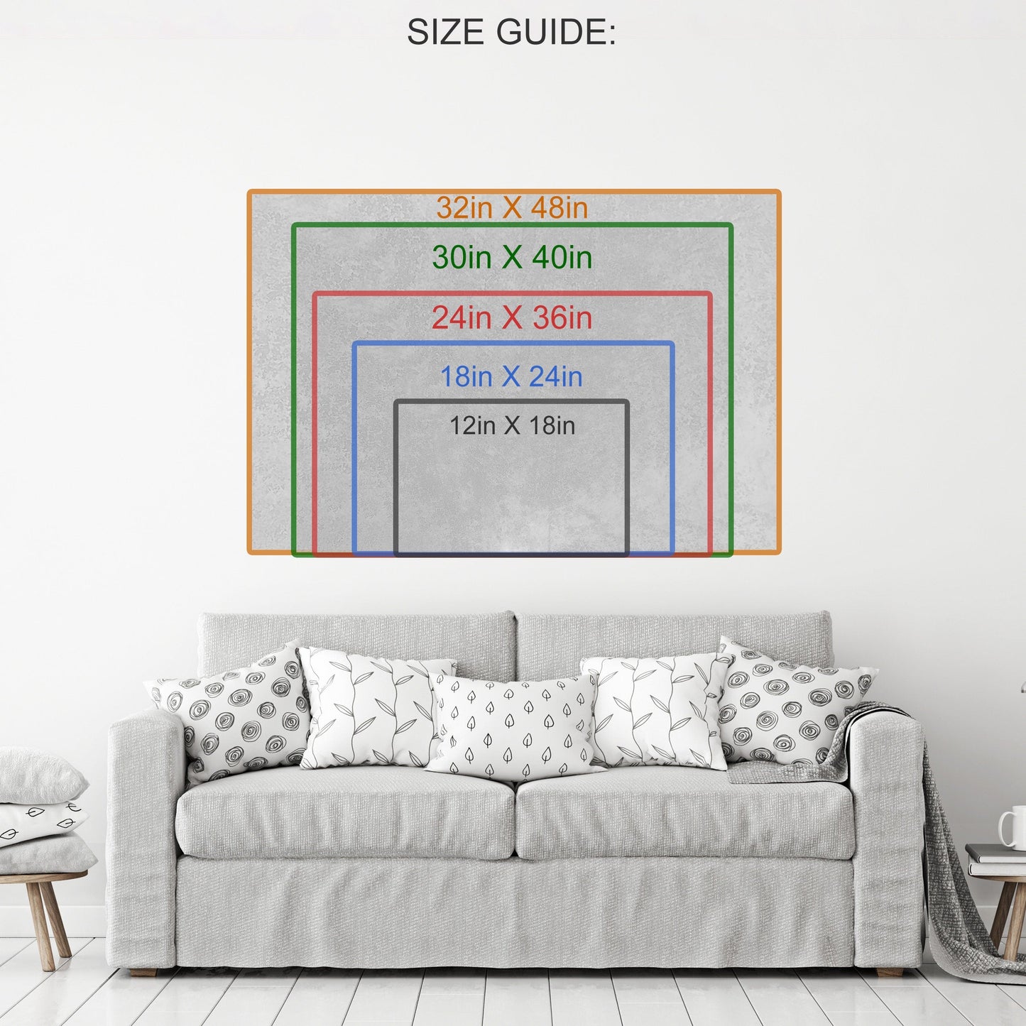 Family Name & Initial Canvas Wall Art, Anniversary Gift, Family Name Custom Decor
