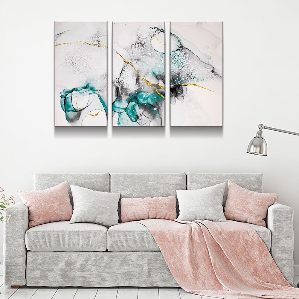 Contemporary Abstract Canvas Wall Art, Modern Art, Modern Wall Decor, Large Marble Art, Marble Canvas Print, Beautiful Abstract Art, Bright