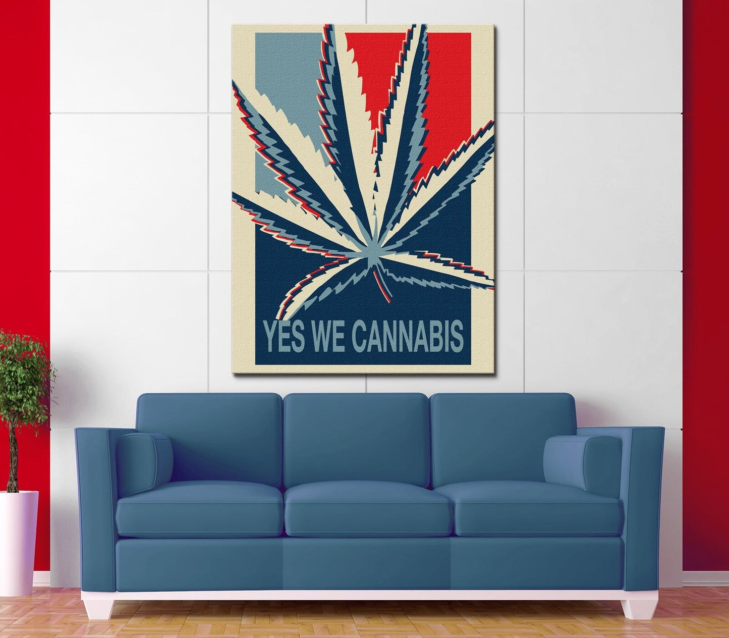 Yes We Cannabis Canvas Wall Art
