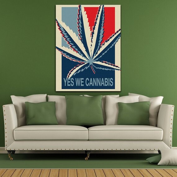 Yes We Cannabis Canvas Wall Art