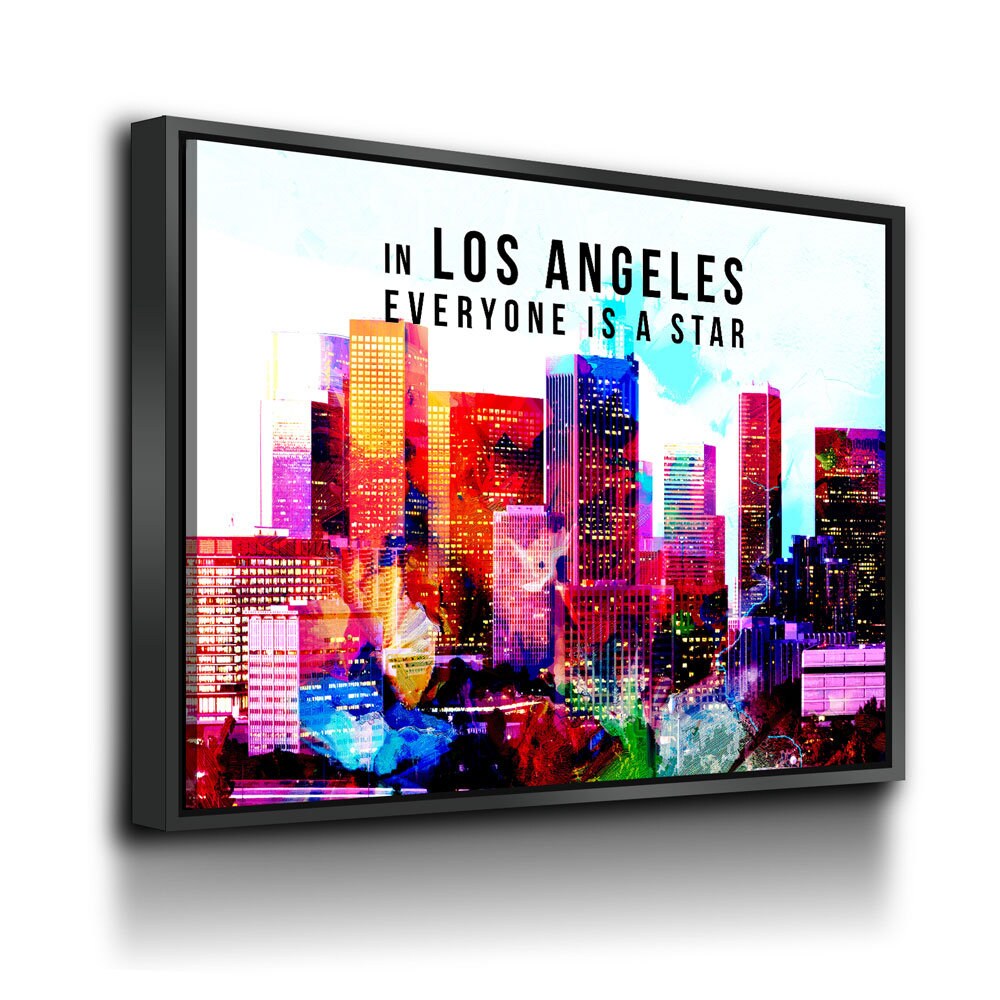 Los Angeles Canvas Wall Art, California Decor, Los Angeles Art, LA Wall Art, LA Decor, In Los Angeles Everyone Is a Star