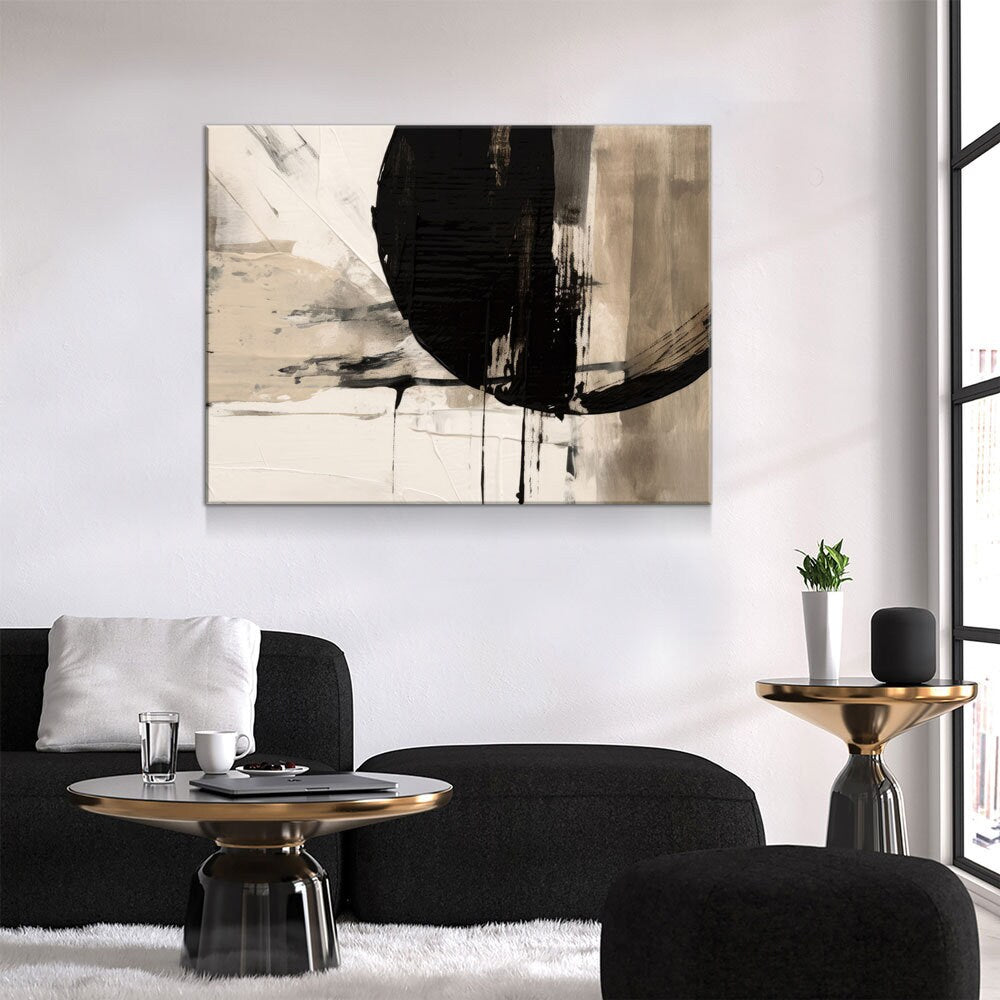 Japandi Style Canvas Wall Art, Monochromatic Japandi Art, Japanese Wall Art, Japandi Decor, Japandi Zen Wall Art, Minimalist Art, Earthy Art