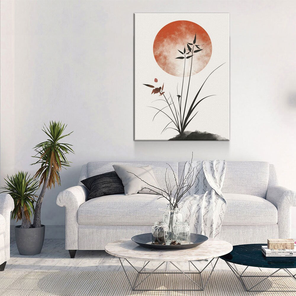 Japandi Minimalist Style Canvas Wall Art, Japandi Art, Japanese Wall Art, Japandi Decor, Japandi Zen Wall Art, Minimalist Art, Earthy Art