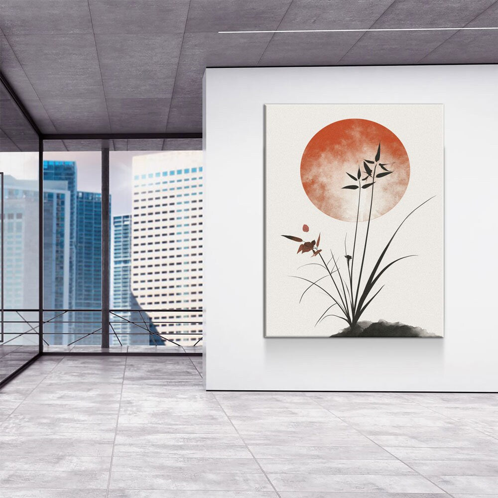 Japandi Minimalist Style Canvas Wall Art, Japandi Art, Japanese Wall Art, Japandi Decor, Japandi Zen Wall Art, Minimalist Art, Earthy Art