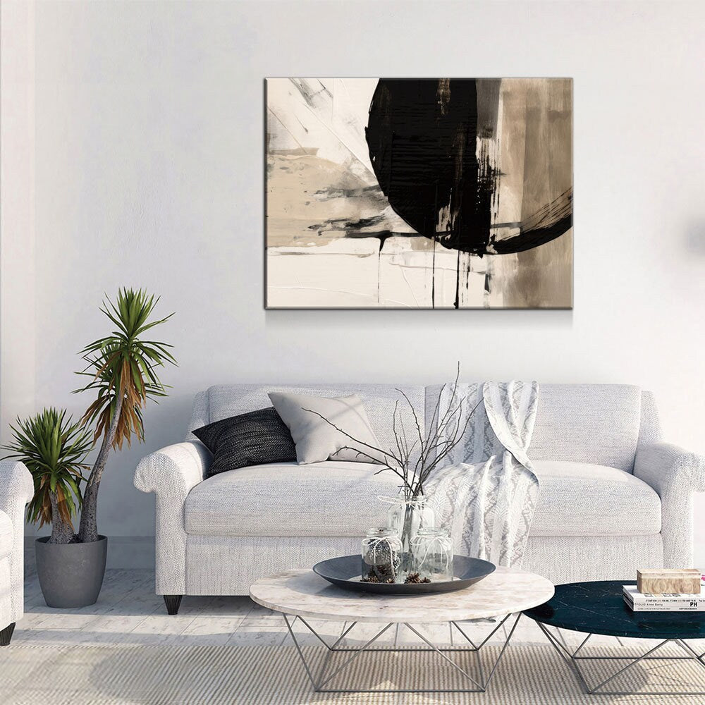 Japandi Style Canvas Wall Art, Monochromatic Japandi Art, Japanese Wall Art, Japandi Decor, Japandi Zen Wall Art, Minimalist Art, Earthy Art