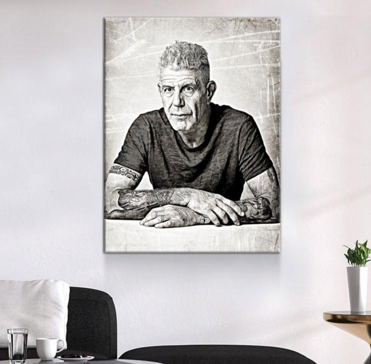 Anthony Bourdain Canvas Wall Art Gallery Wrap