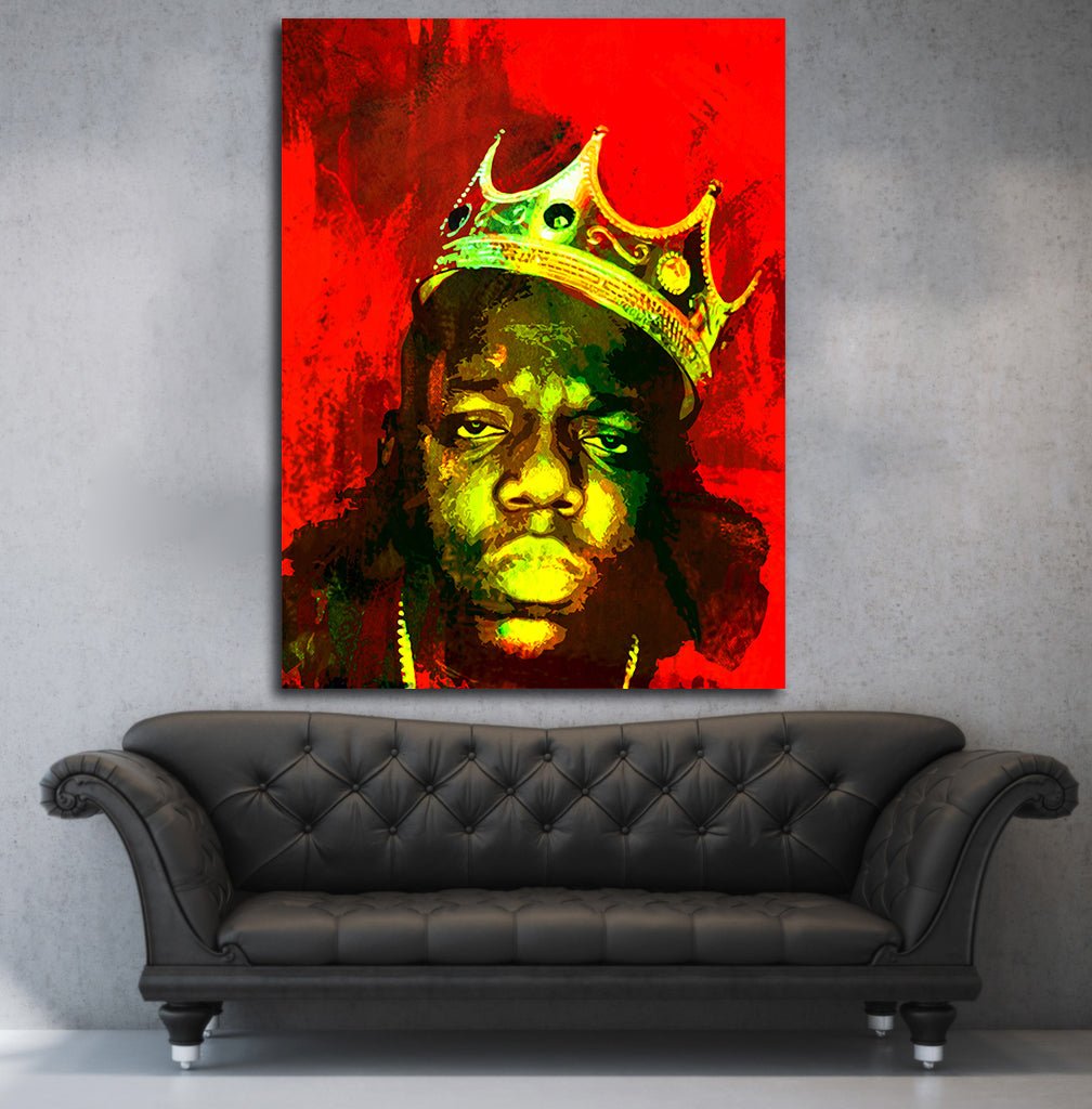 Biggie Smalls Luke Cage Inspired Wall Art Canvas, The Notorious B.I.G. Decor Gallery Wrap