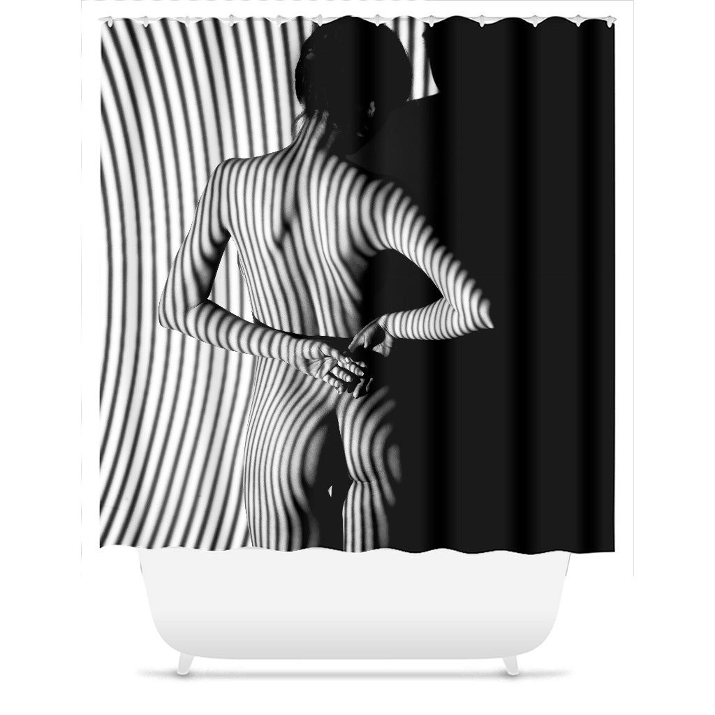 Exotic Lady Silhouette Shower Curtain 71x74 inch