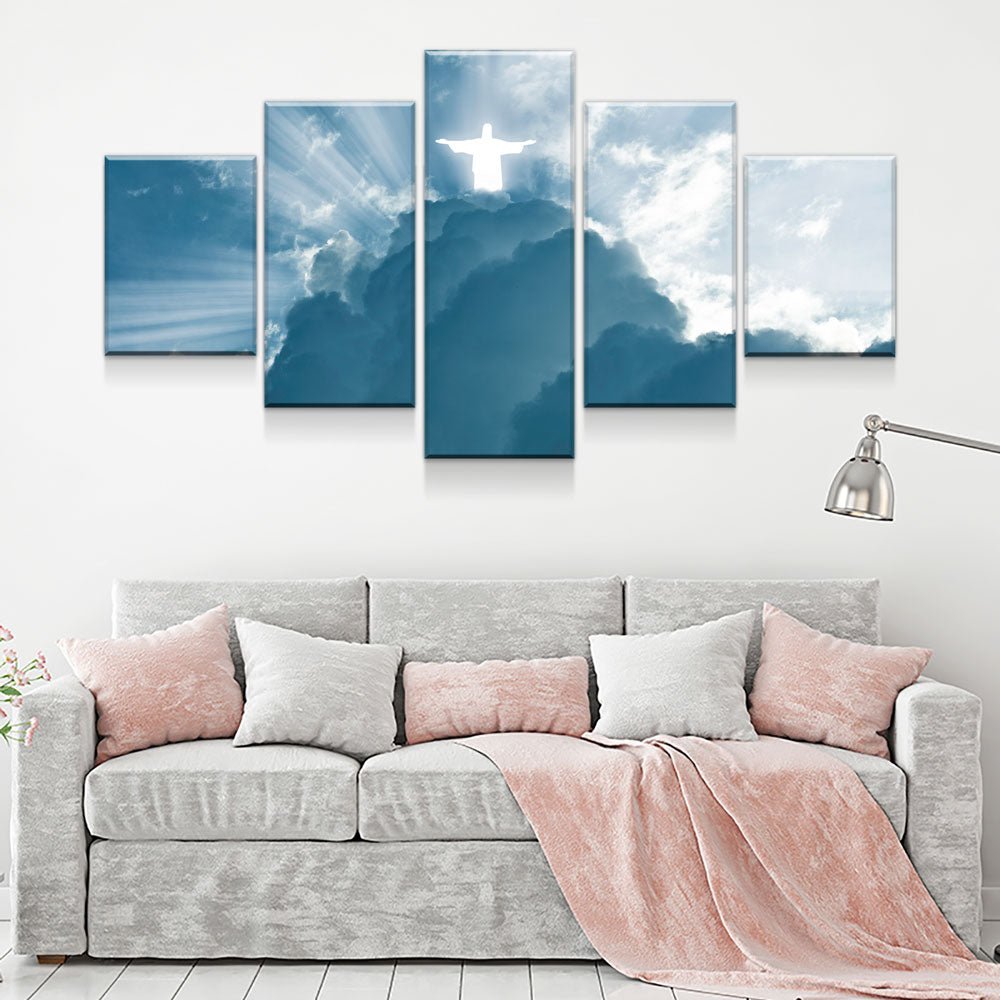 Jesus Is Coming 5-Piece Wall Art Canvas Ready To Hang (Framed)