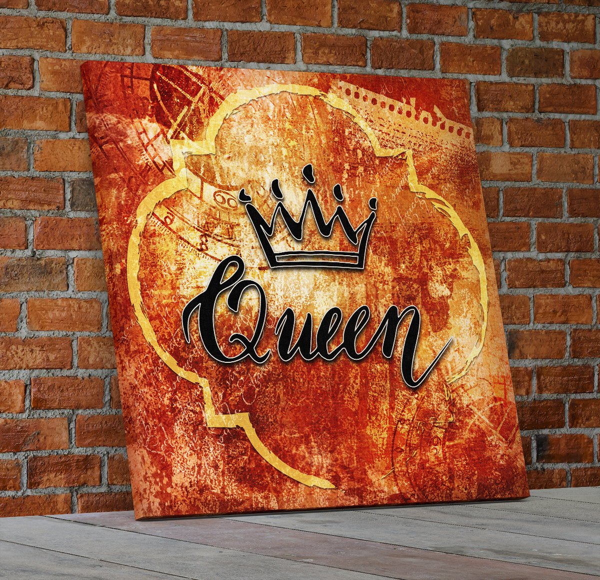King And Queen Crown Wall Decor Canvas Wall Art Queen