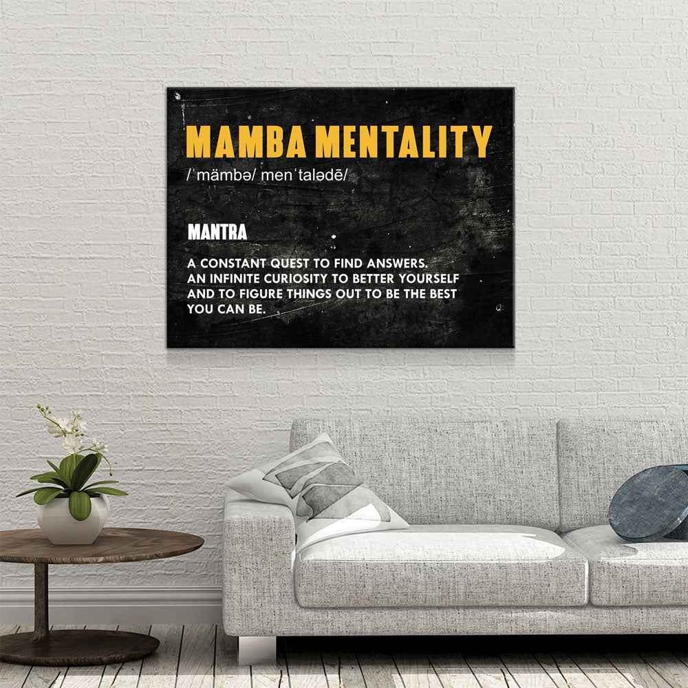 Mamba Mentality Canvas Wall Art