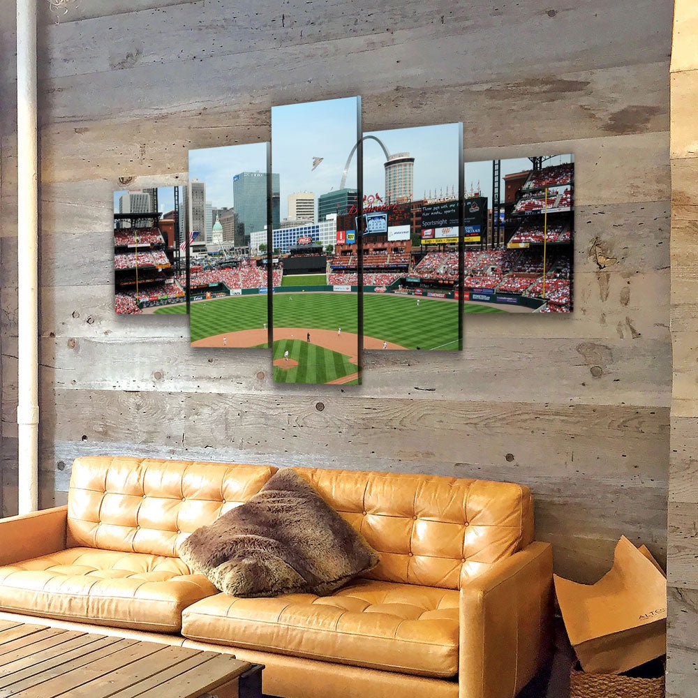 St. Louis Cardinals Stadium 5-Piece Wall Art Canvas USA Made!