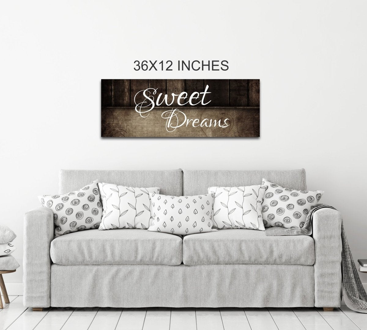 Sweet Dreams Wall Art Canvas, Sweet Dreams Above The Bed Decor