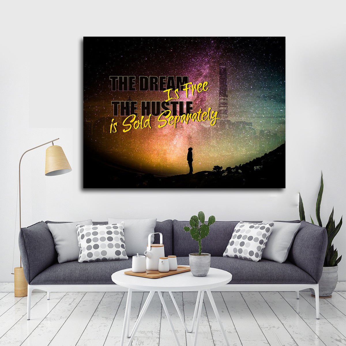 The Dream Is Free The Hustle Is Sold Separately Canvas Wall Art