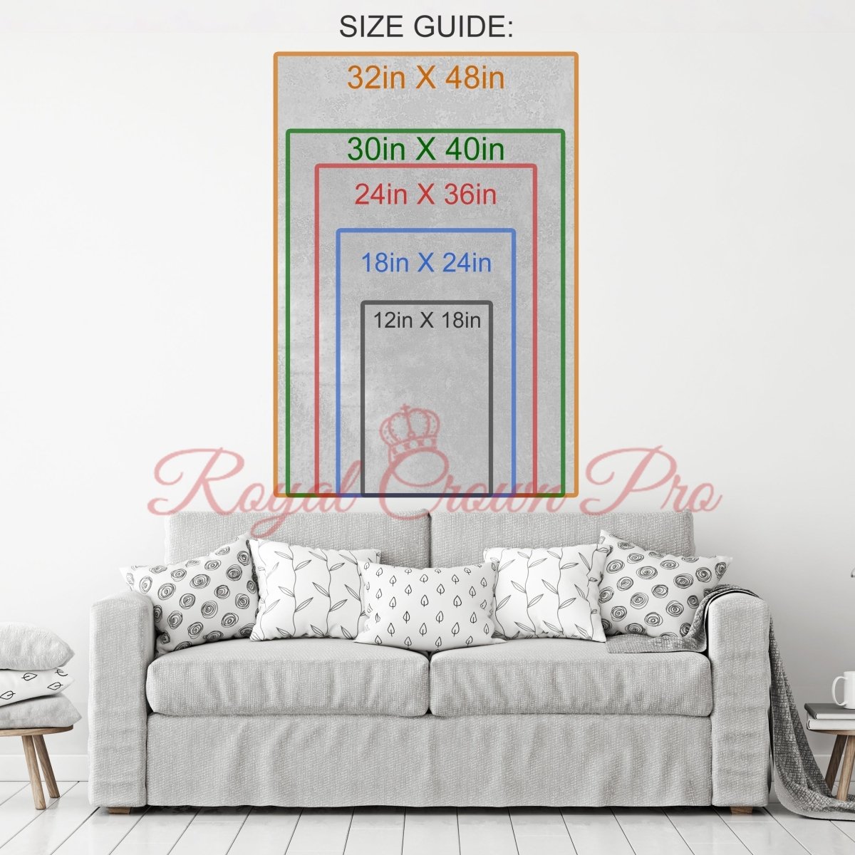 The Ten Commandments Canvas Wall Art, Religious Decor, 10 Commandments Print