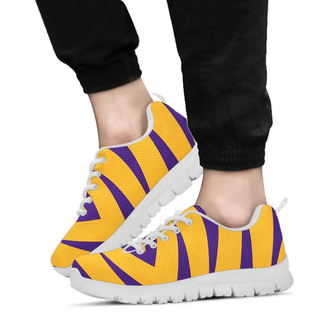 Image of Tigers Sneakers, Purple Gold Shoes, Tigers Shoes