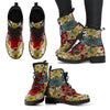 Handcrafted Dragonfly Mandala Red Boots - Love Family & Home