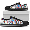 Fishing Girl Low Top Shoes - Love Family & Home