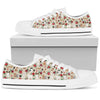 Dogs On Floral White Low Top Sneaker - Love Family & Home