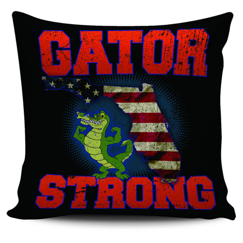 Image of Gator Strong 18" Pillow Cover - Love Family & Home