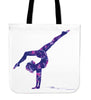 Gymnastics Abstract Silhouette Tote Bag - Love Family & Home