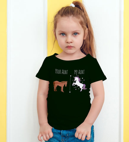 Image of Your Aunt My Aunt Horse Unicorn Funny T-Shirt For Crazy Aunts! - Love Family & Home