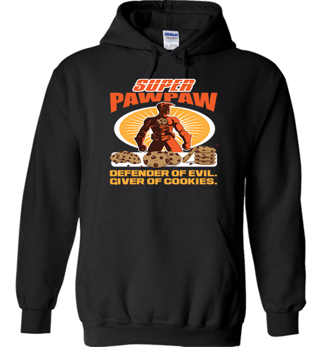 Personalized Super Pawpaw Apparel Hoodie Black