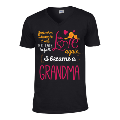 Image of Grandma Fall In Love Again T-Shirt - Love Family & Home