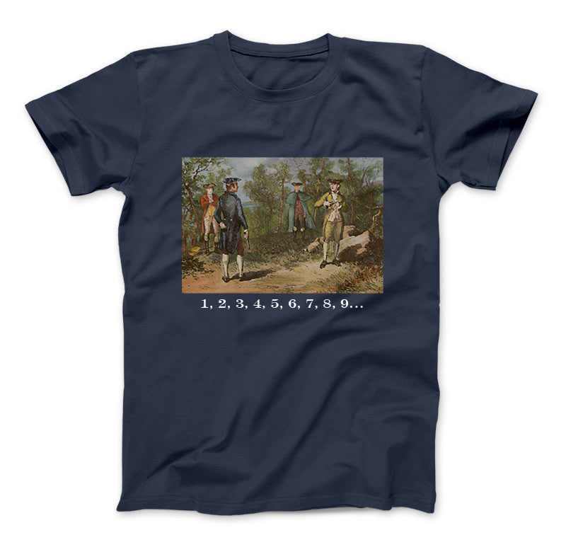 Alexander Hamilton and Aaron Burr Deadly Duel Shirt Hamilton T-Shirt For Fans Navy