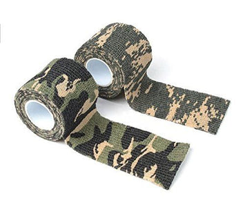 Camo Tape Hunting Stealth Gun And Bow Camouflage Cloth Tape Flexible 14.5 Feet Per Roll - 2 Rolls - Love Family & Home