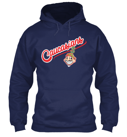Cleveland Indians Funny Parody T-Shirt & Apparel Hoodie Navy