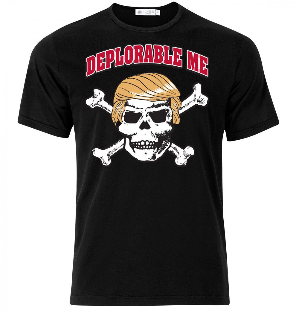 Deplorable Me Donald Trump Parody Funny Limited Edition Print T-Shirt Standard T Black