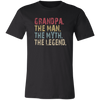 Grandpa The Man The Myth The Legend T-Shirt - Love Family & Home