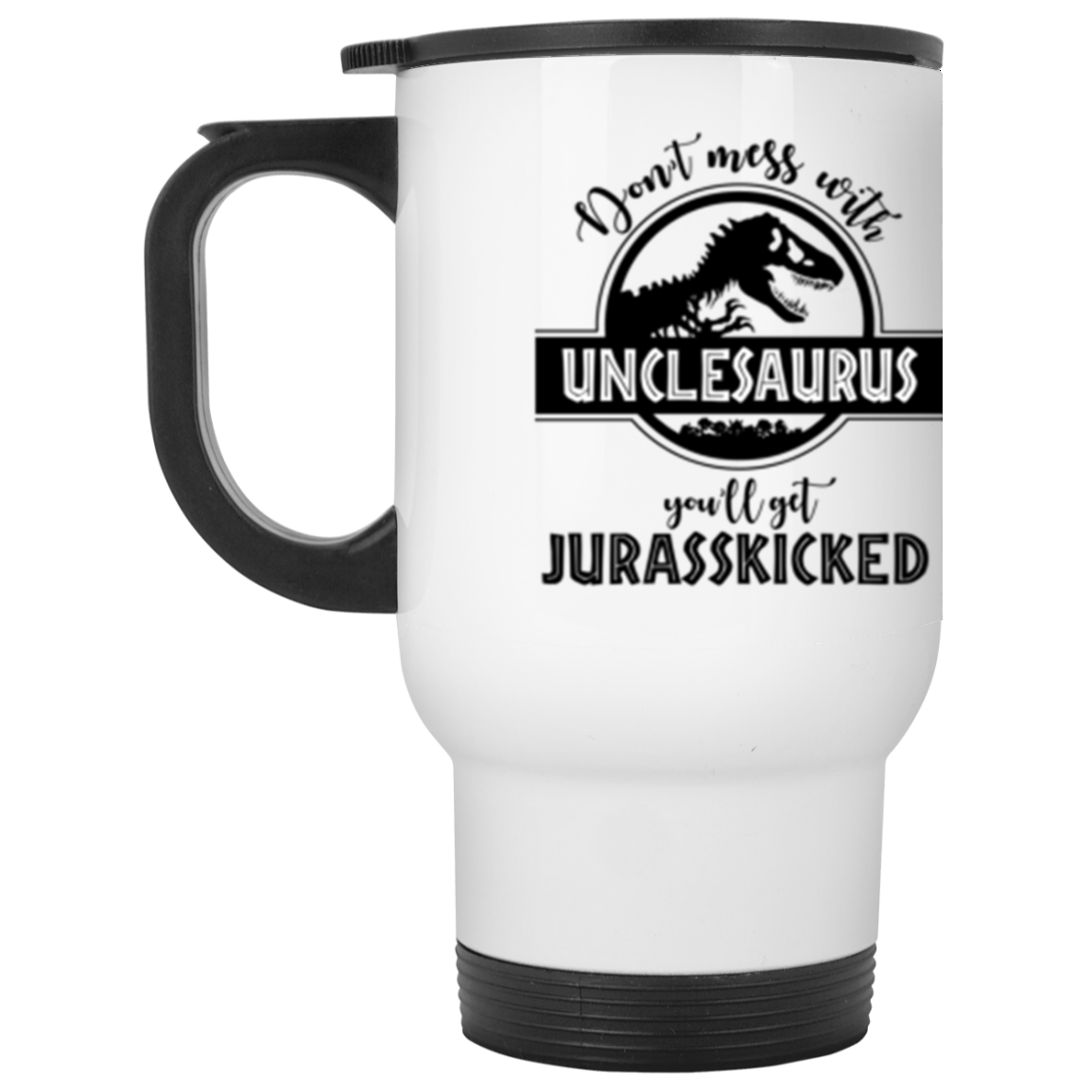 Unclesaurus White Travel Mug White One Size