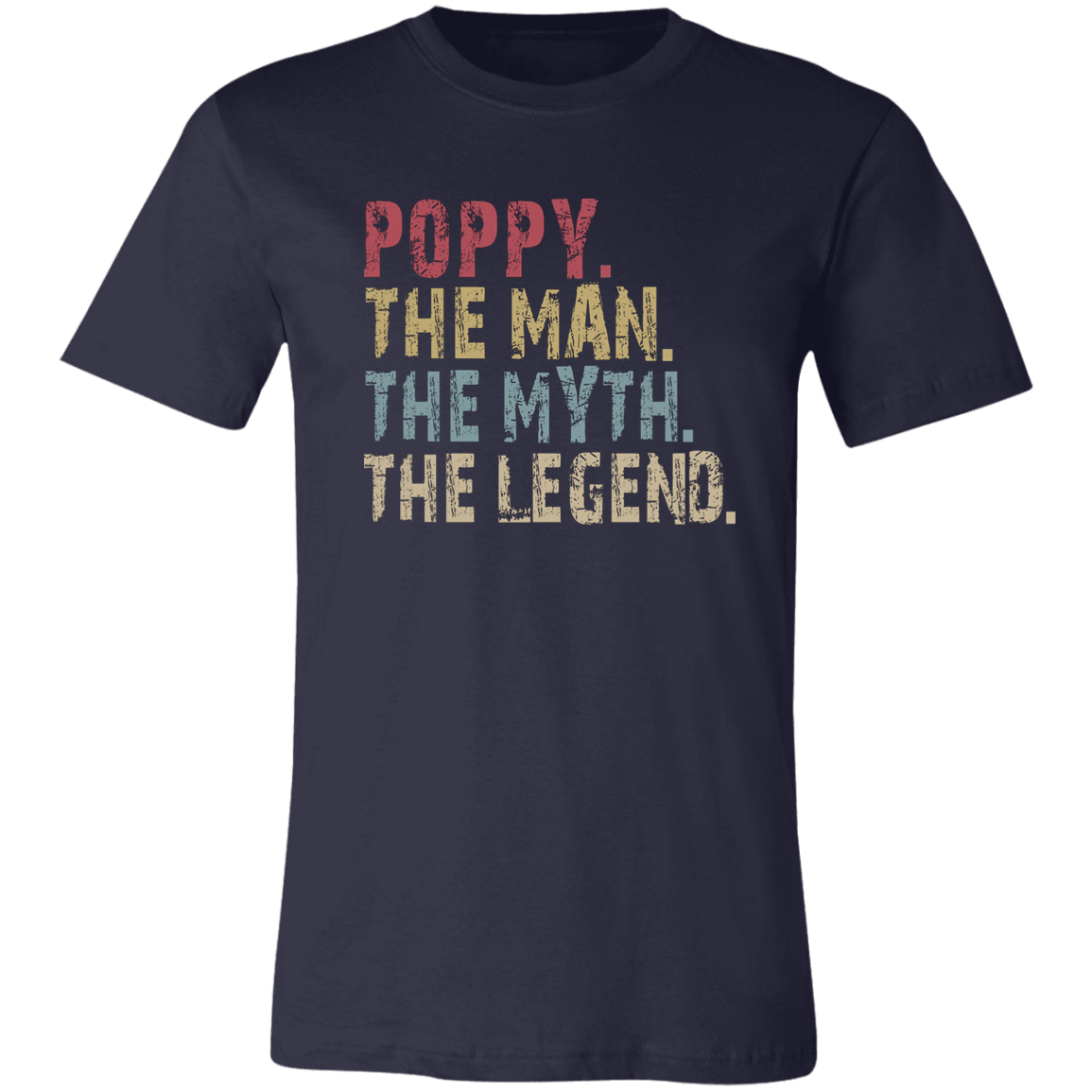 Poppy The Man The Myth The Legend T-Shirt Navy