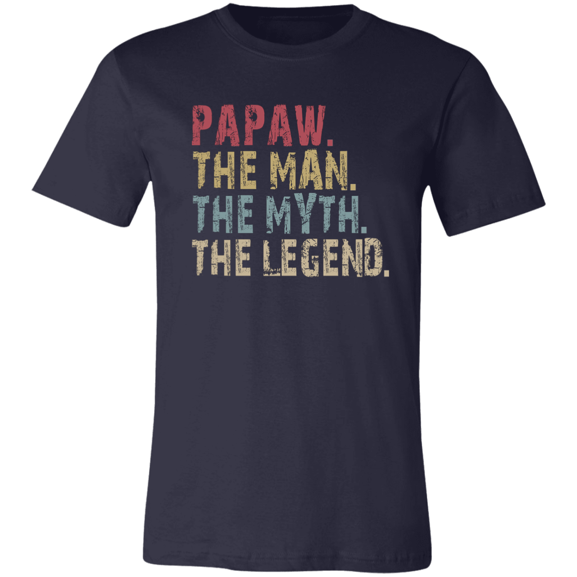 PAPAW The Man The Myth The Legend T-Shirt Navy