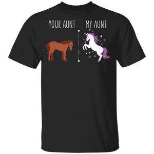 Your Aunt My Aunt Horse Unicorn Funny T-Shirt - Love Family & Home