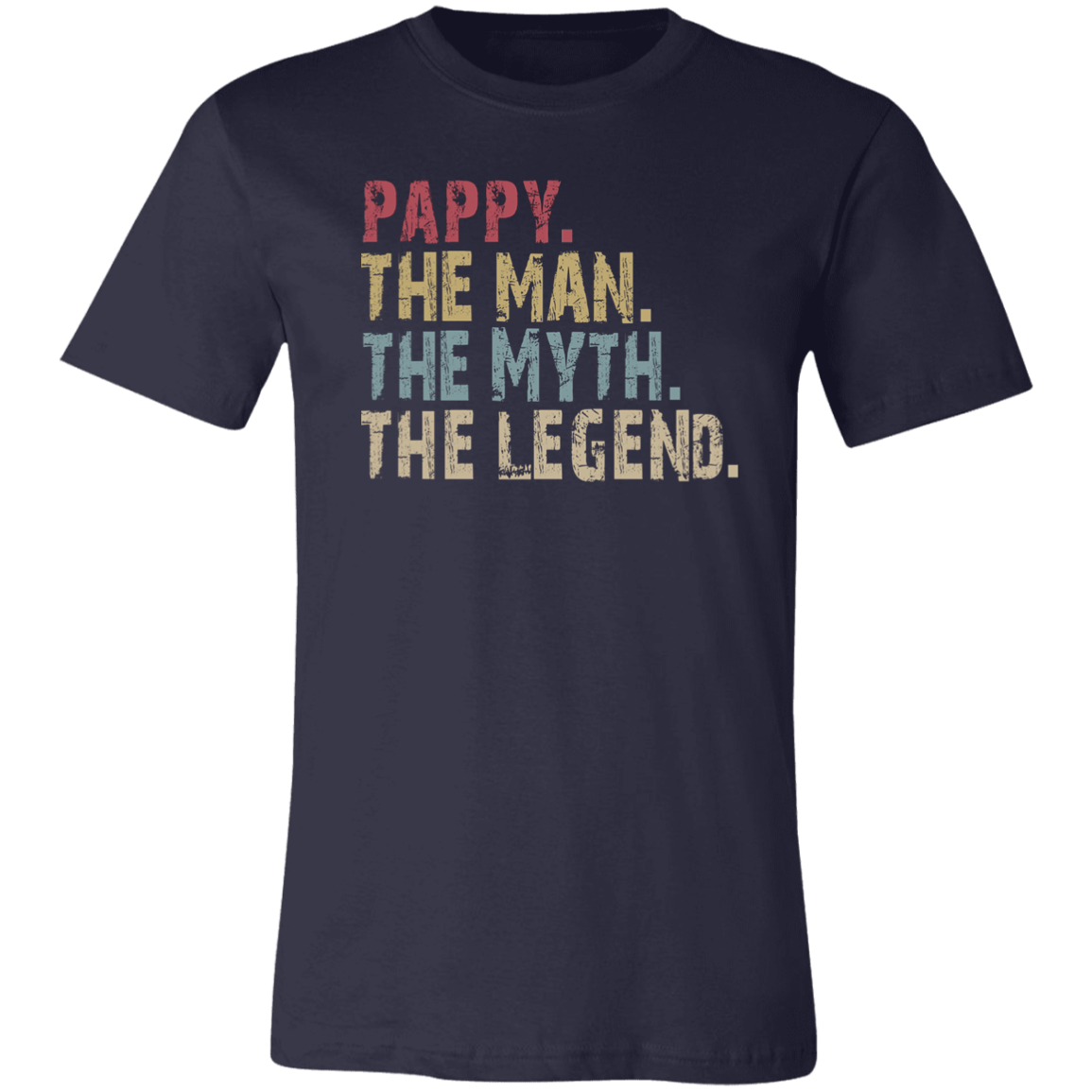Pappy The Man The Myth The Legend T-Shirt Navy