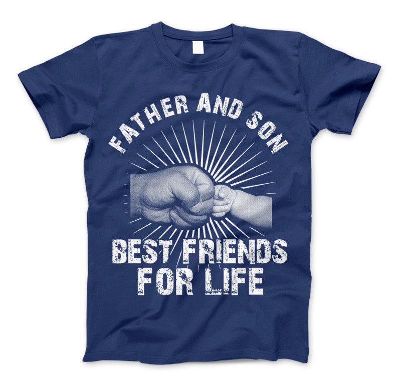 Father And Son Best Friends For Life T-Shirt & Apparel Father's Day Gift Standard T Royal
