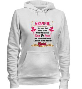 Grammie Hug and Hold Heart Made Of Gold T-Shirts And Apparel - Love Family & Home
